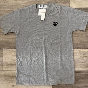 COMME DES GARCONS PLAY Black Emblem Cotton Tee